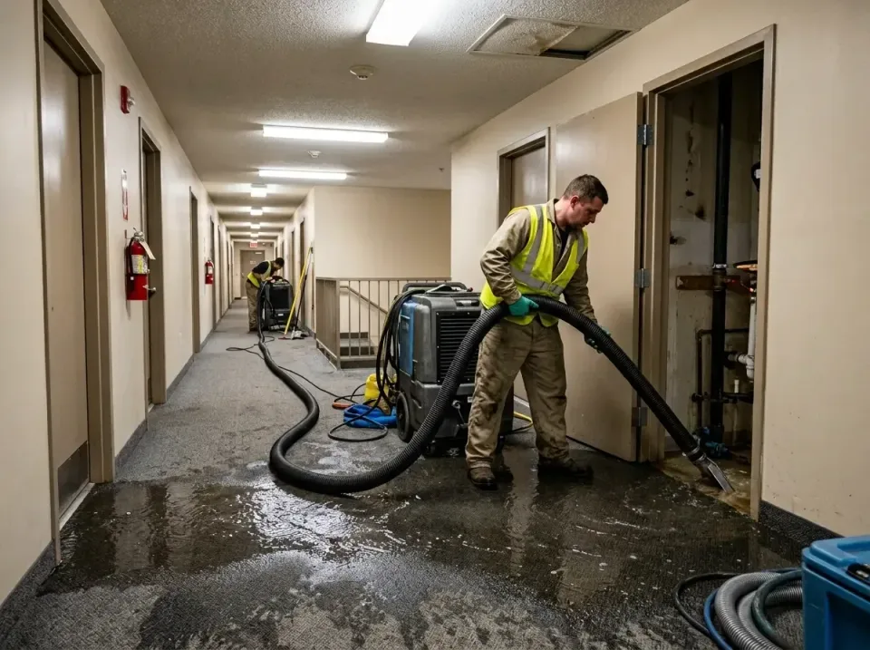 multi-unit-apartment-hallway-f-005 — frequently asked questions, Emergency Burst Pipe Water Extraction & Removal in Wappinge…